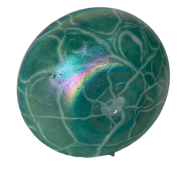 WHEATON VILLAGE K STUDIO ART GLASS VASE HAND BLOWN SIGNED W.V - Picture 2 of 8